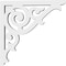 Ekena Millwork Athens Architectural Grade PVC Bracket, 5/8"W X 6"D X 6"H BKTP01X06X06AT - alternate 4